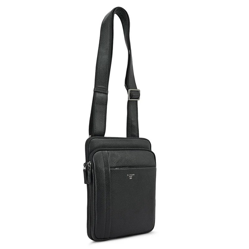 Da Milano Wax Leather Men Sling - Black